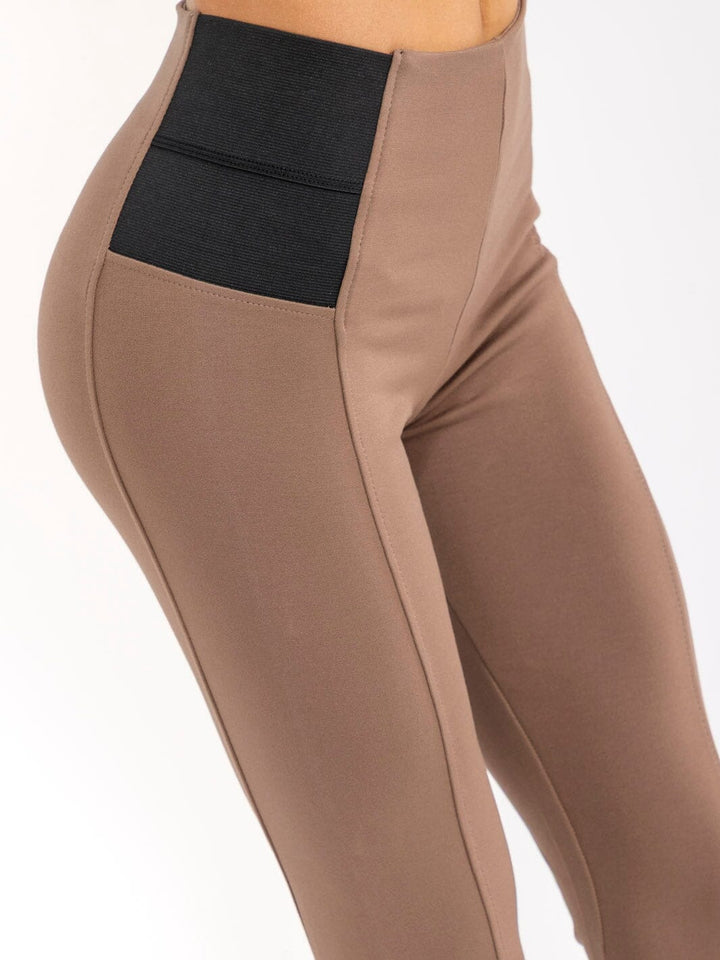 WOMEN'S ELASTIC WAIST SKINNY LEG PANTS