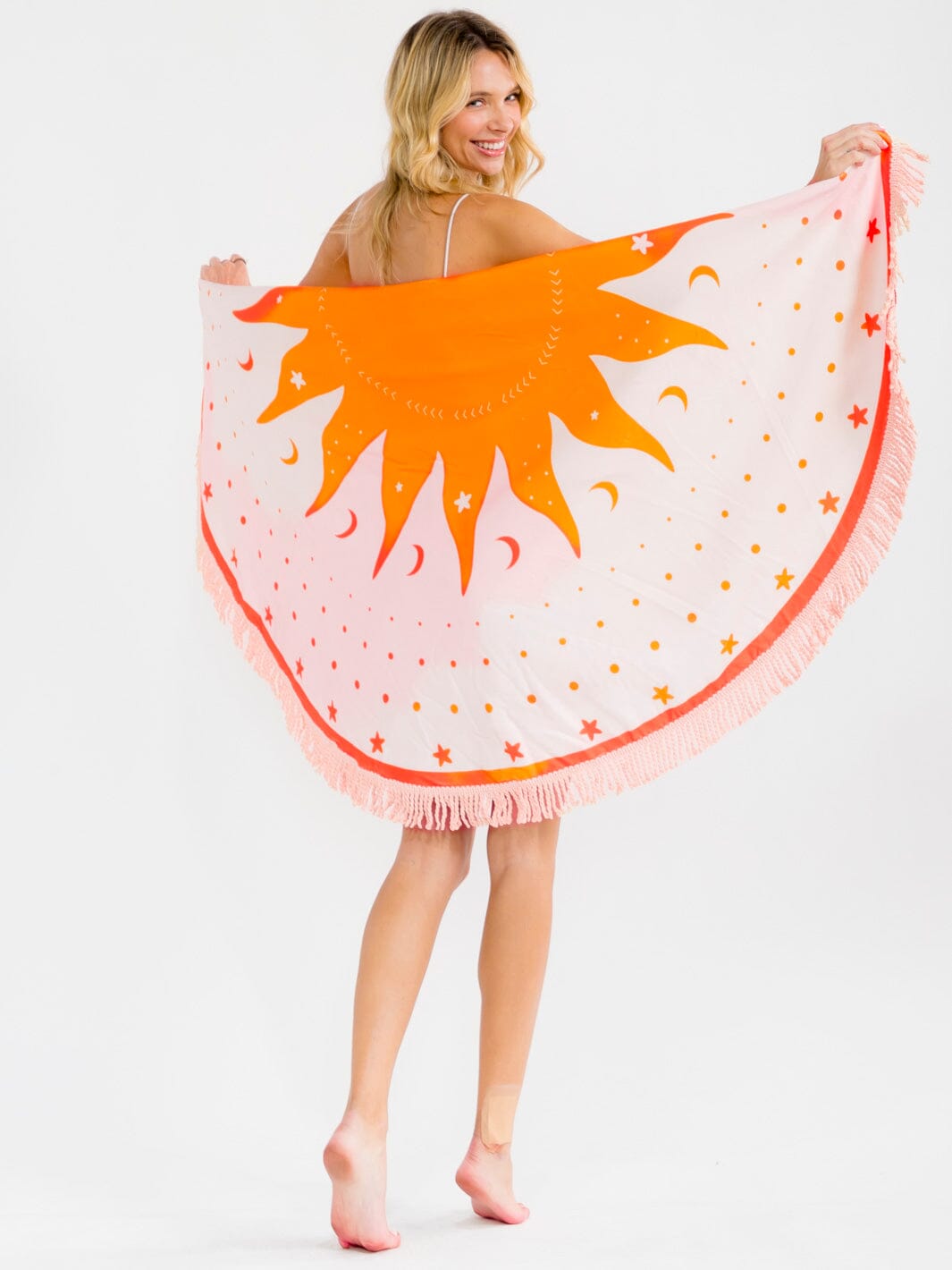 SUN FRINGE EDGE BLANKET BEACH TOWEL