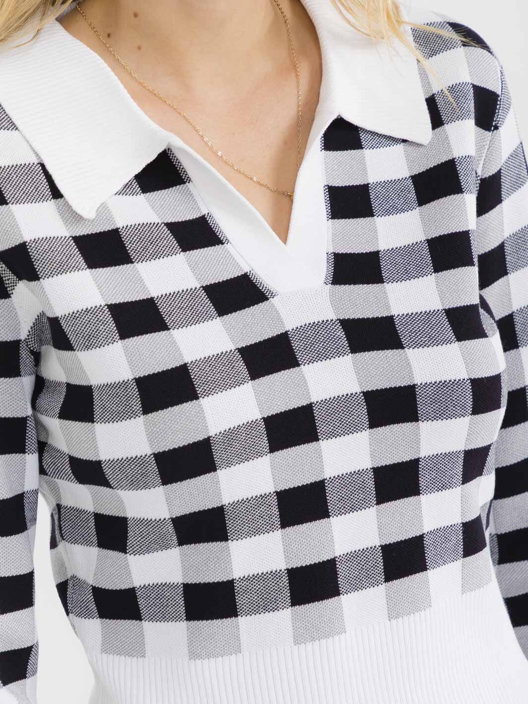 WOMEN'S LONG SLEEVE V-NECK COLORBLOCK PULLOVER SWEATER