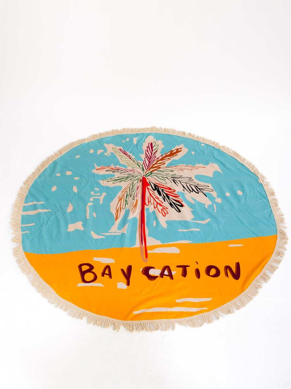 BAYCATION FRINGE EDGE BLANKET BEACH TOWEL