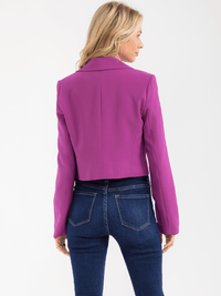 WOMEN'S LONG SLEEVE BUTTON CLOSURE BLAZER