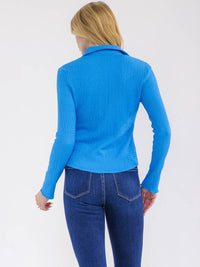 WOMEN'S LONG SLEEVE BUTTON UP BLOUSE