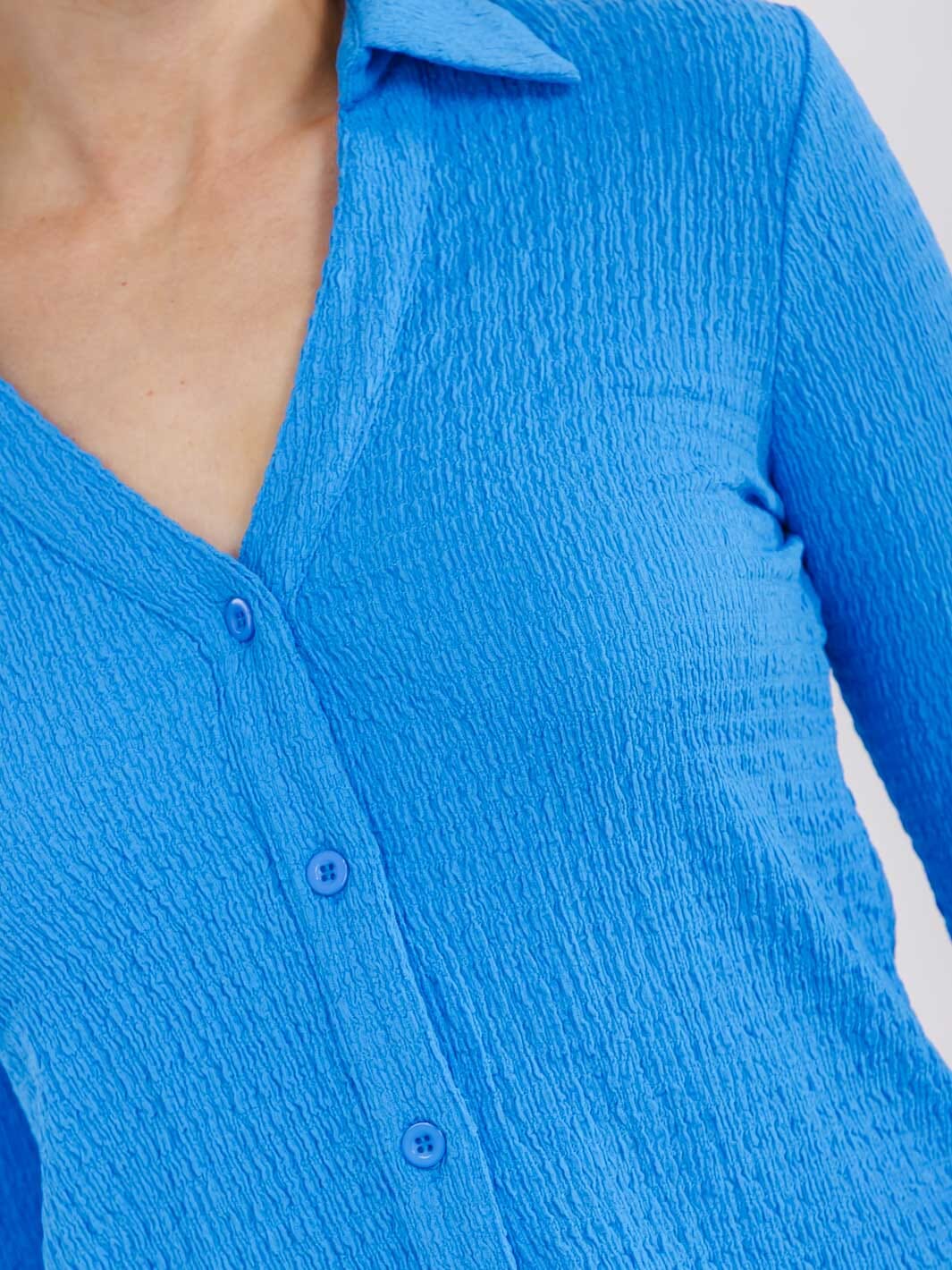 WOMEN'S LONG SLEEVE BUTTON UP BLOUSE