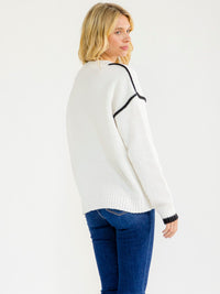 WOMEN'S LONG SLEEVE PULLOVER KNITTED SWEATER