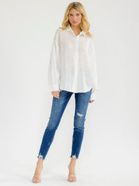 WOMEN'S LONG SLEEVE BUTTON UP BLOUSE