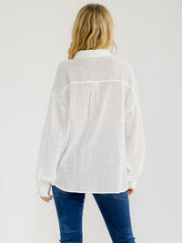 WOMEN'S LONG SLEEVE BUTTON UP BLOUSE