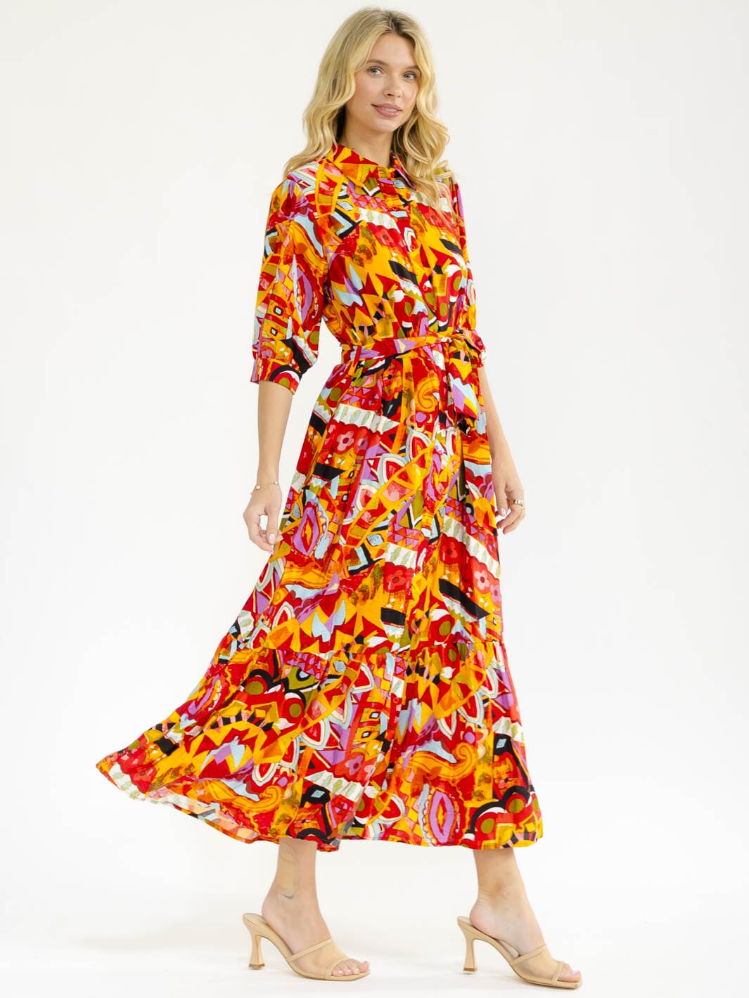 maxi dress with short sleeves and pockets Perfect Short-Sleeve Scoopneck Maxi Tee Dress