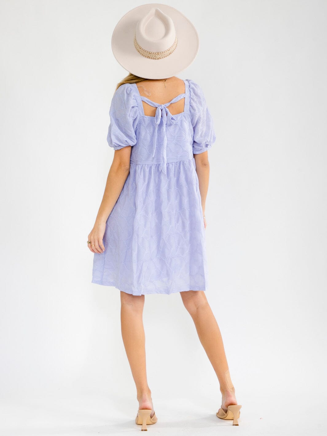 WOMEN'S SHORT SLEEVE SQUARE NECK FRONT POCKETS DETAILED TUNIC MINI DRESS