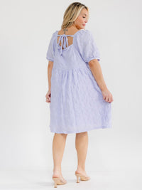PLUS SIZE SHORT SLEEVE SQUARE NECK FRONT POCKETS DETAILED TUNIC MINI DRESS
