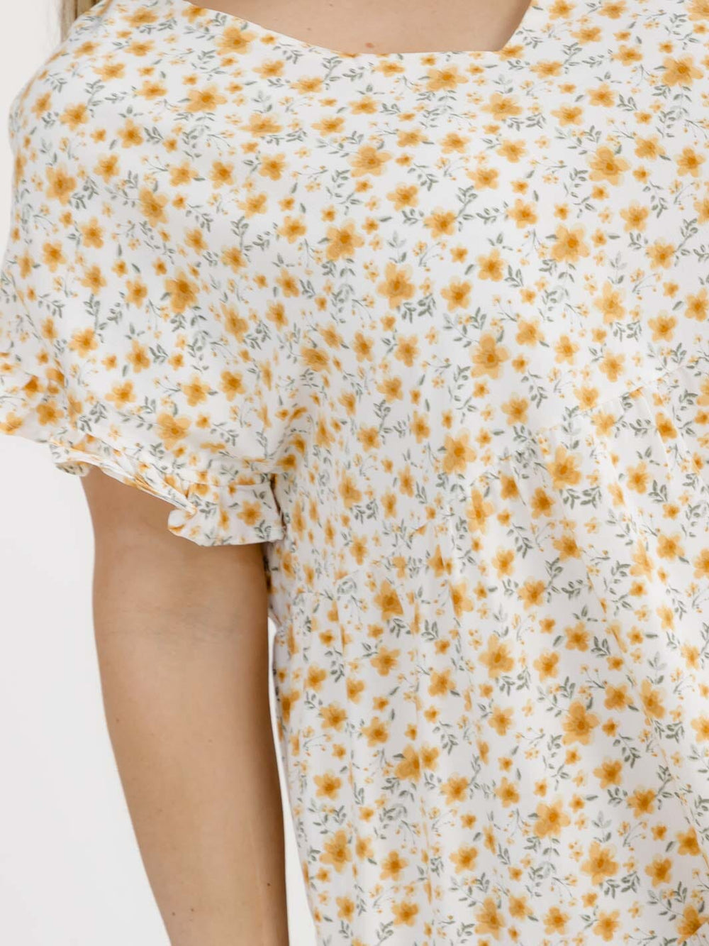 PLUS SIZE SHORT SLEEVE FRONT POCKETS FLORAL TUNIC MINI DRESS