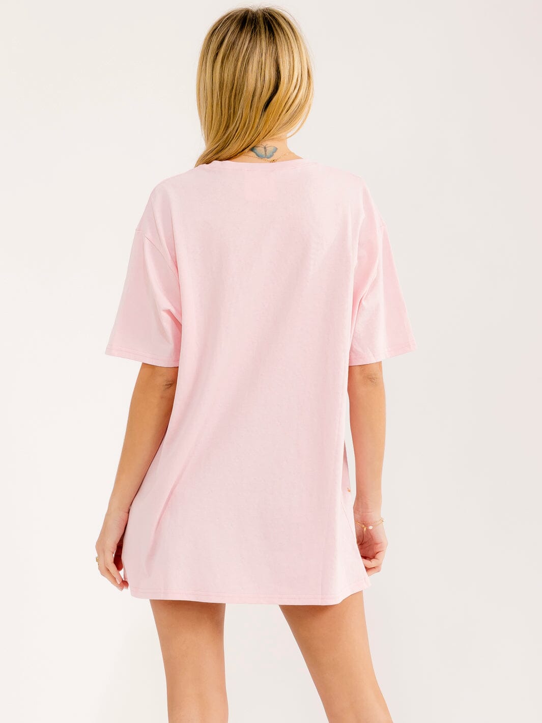 WOMEN'S SHORT SLEEVE SEQUINS GRAPHIC OVERSIZED T-SHIRT