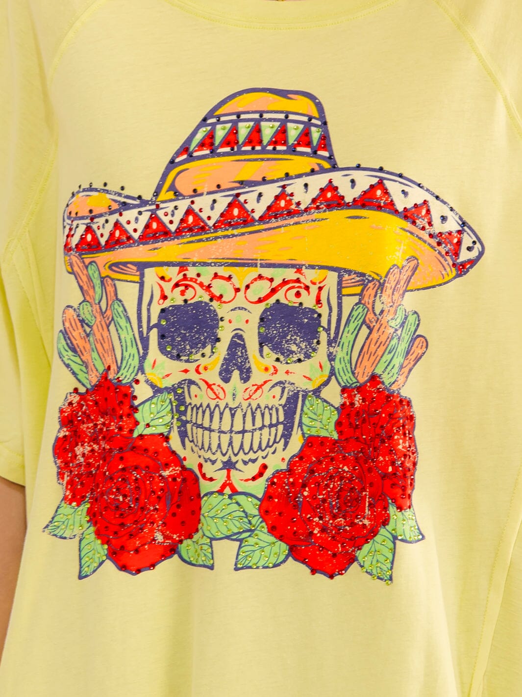 WOMEN'S SHORT SLEEVE HIGH-LOW GRAPHIC OVERSIZED T-SHIRT