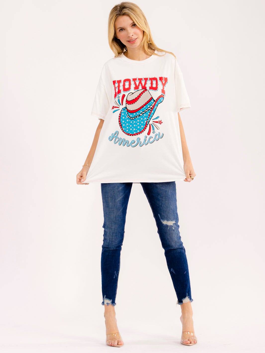 WOMEN'S SHORT SLEEVE GRAPHIC OVERSIZED T-SHIRT