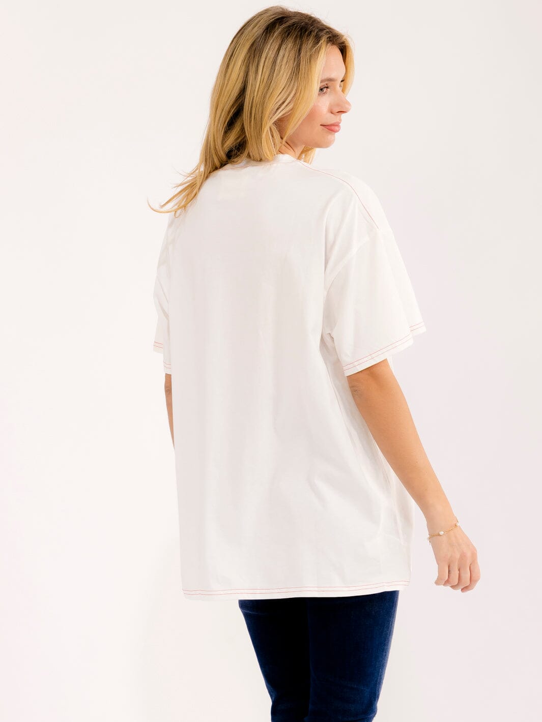 WOMEN'S SHORT SLEEVE GRAPHIC OVERSIZED T-SHIRT