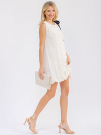 WOMEN'S SLEEVELESS SEQUINS MINI DRESS