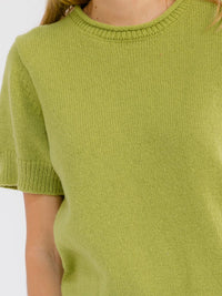 WOMEN'S SHORT SLEEVE SWEATER BLOUSE
