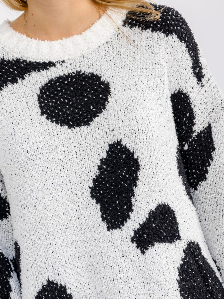 WOMEN'S LONG SLEEVE COLORBLOCK PULLOVER SWEATER