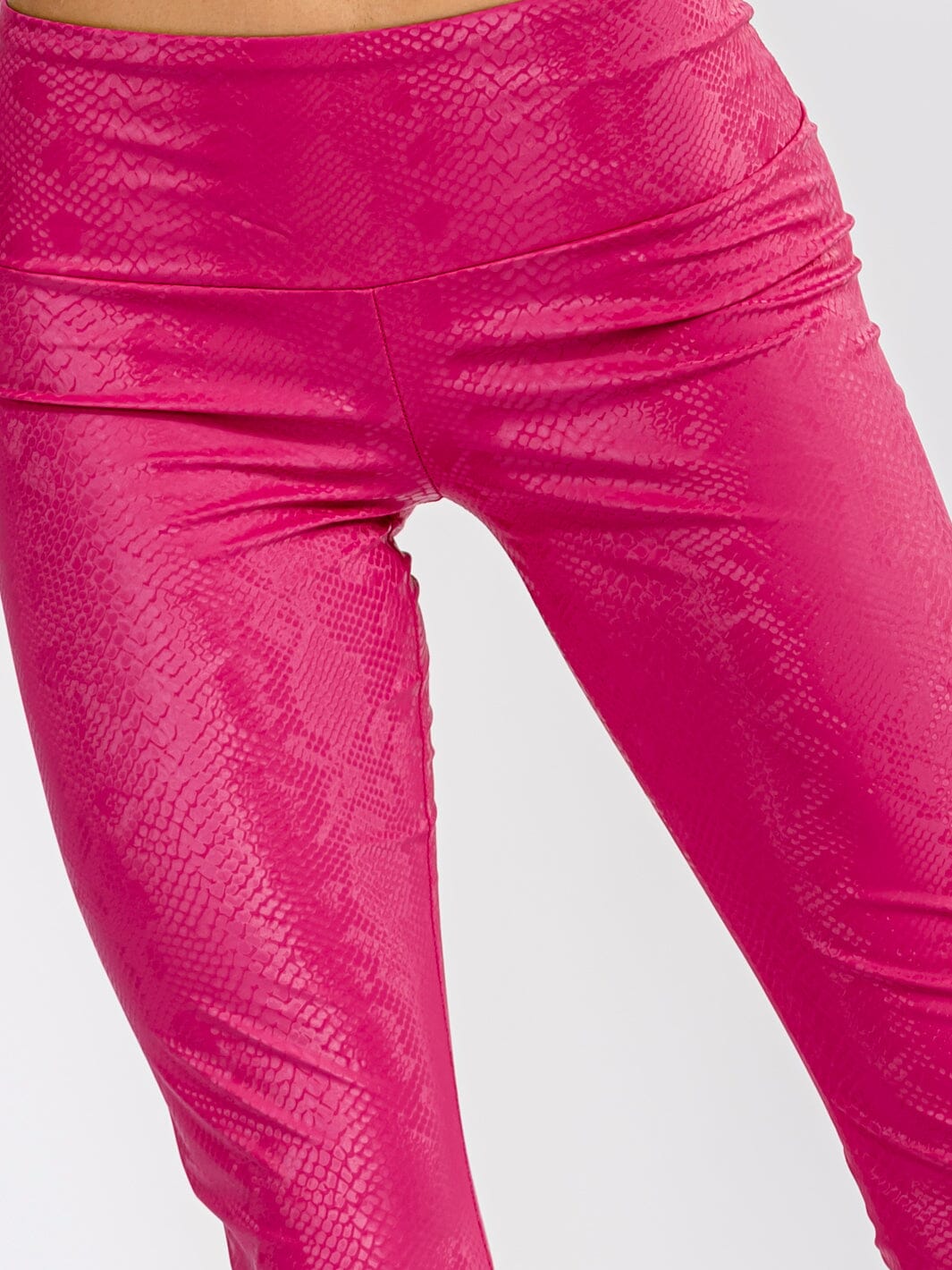 WOMEN'S ELASTIC WAIST ANIMAL PRINT SKINNY LEG LEGGINGS