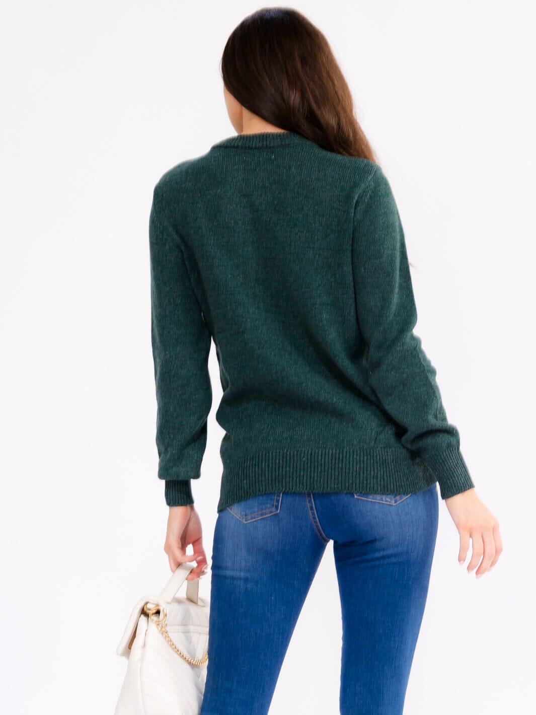 WOMEN'S LONG SLEEVE PULLOVER HOLIDAY SWEATER