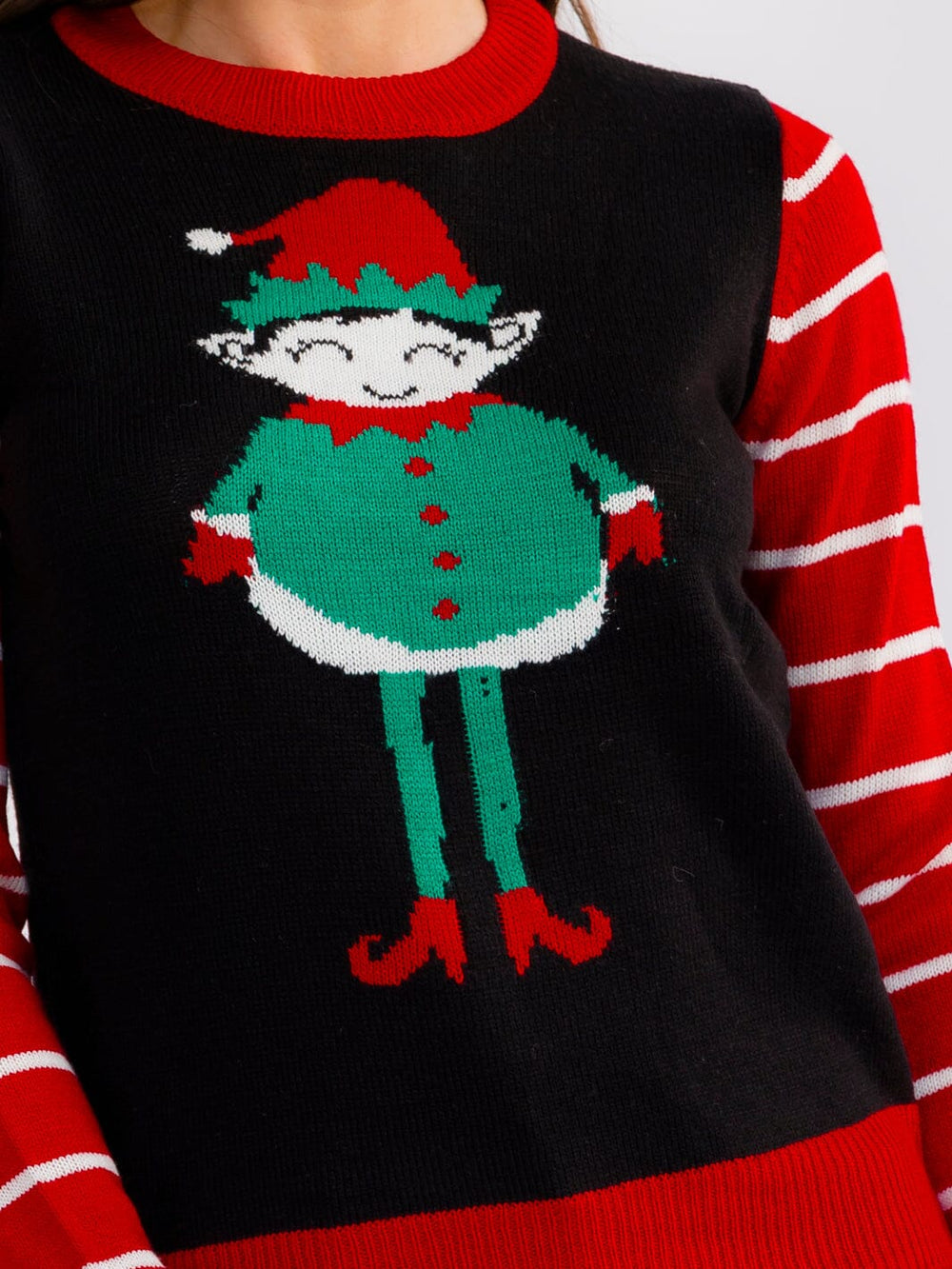 WOMEN'S LONG SLEEVE GRAPHIC PULLOVER HOLIDAY SWEATER