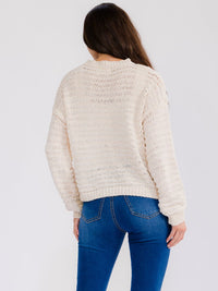 WOMEN'S LONG SLEEVE SEQUINS PULLOVER SWEATER