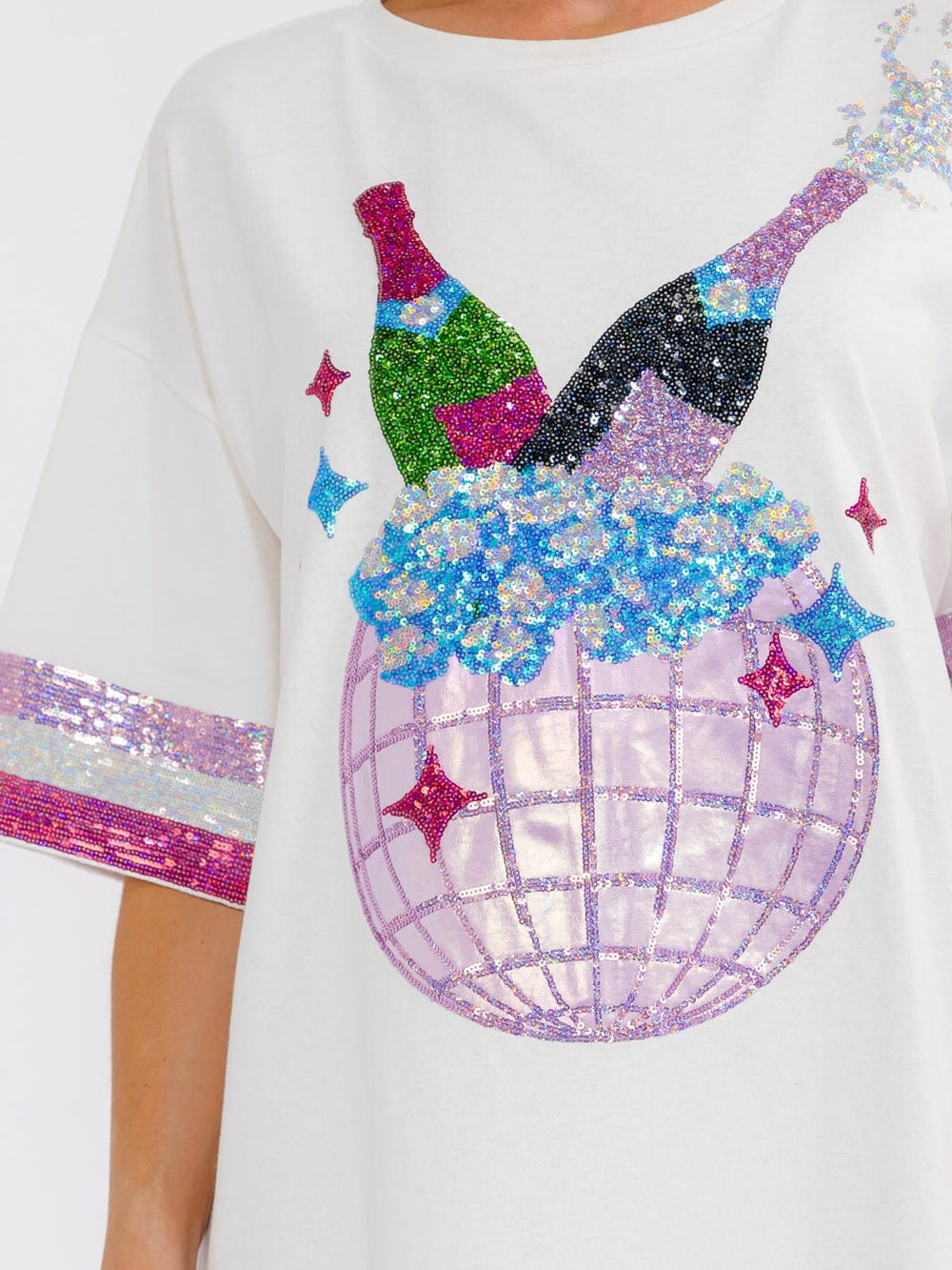 graphic sequin dress Twin-Set Simona Barbieri Sequin Mini Dress Graphic Print Size S Indie Sleaze