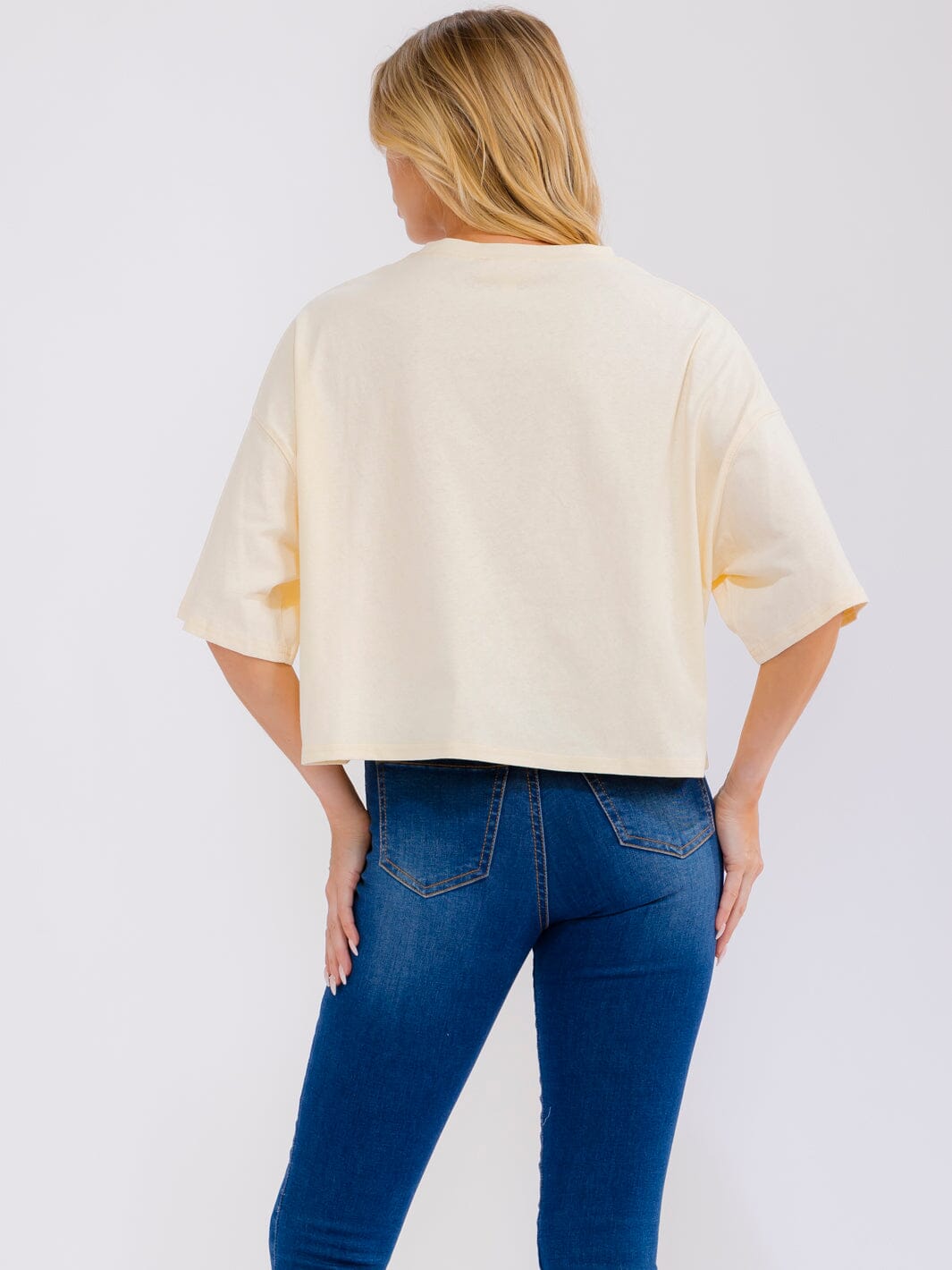 WOMEN'S SHORT SLEEVE SEQUINS GRAPHIC SHIRT