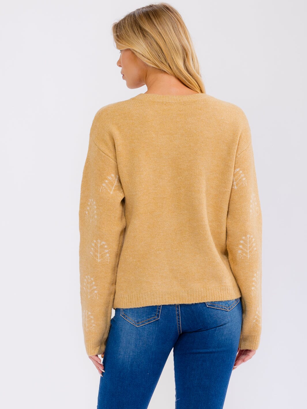 WOMEN'S LONG SLEEVE GRAPHIC PULLOVER HOLIDAY SWEATER