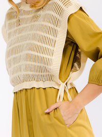 WOMEN'S LONG SLEEVE CROCHET DETAILED FRONT POCKETS TIERED MAXI DRESS