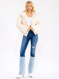 WOMEN'S LIGHT DENIM WESTERN HIGH 3" HEEL BOOTS