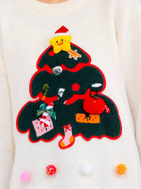 WOMEN'S LONG SLEEVE PULLOVER HOLIDAY SWEATER