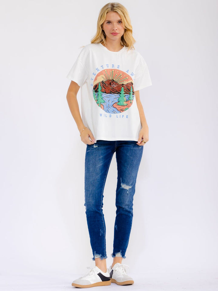 WOMEN'S SHORT SLEEVE GRAPHIC T-SHIRT