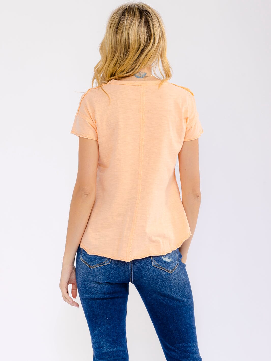 WOMEN'S SHORT SLEEVE SOLID BLOUSE
