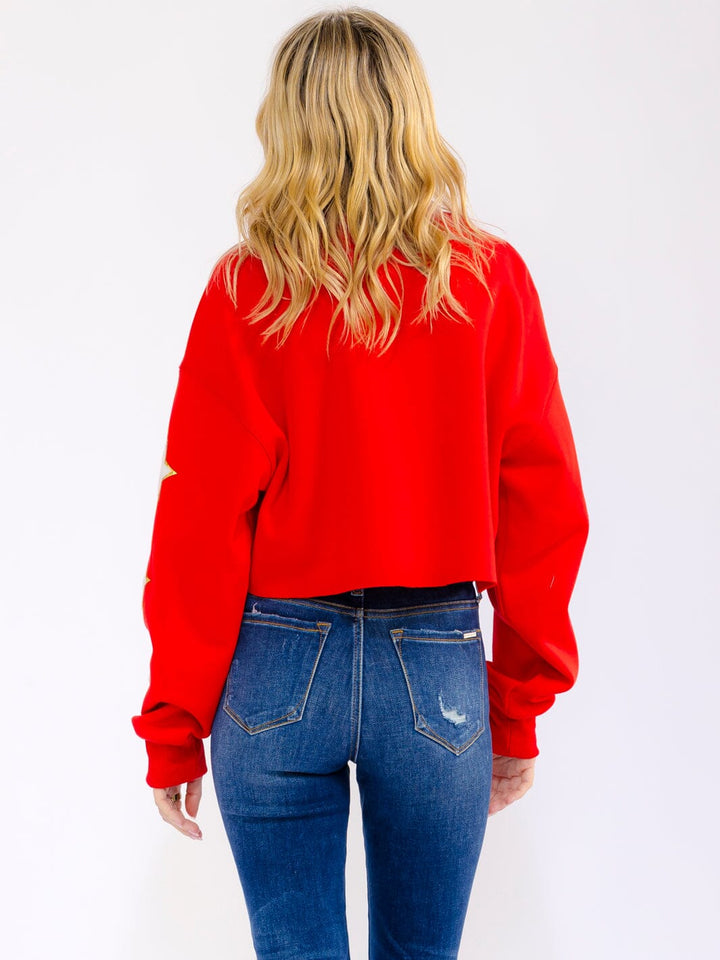 WOMEN'S LONG SLEEVE GRAPHIC PULLOVER SWEATER