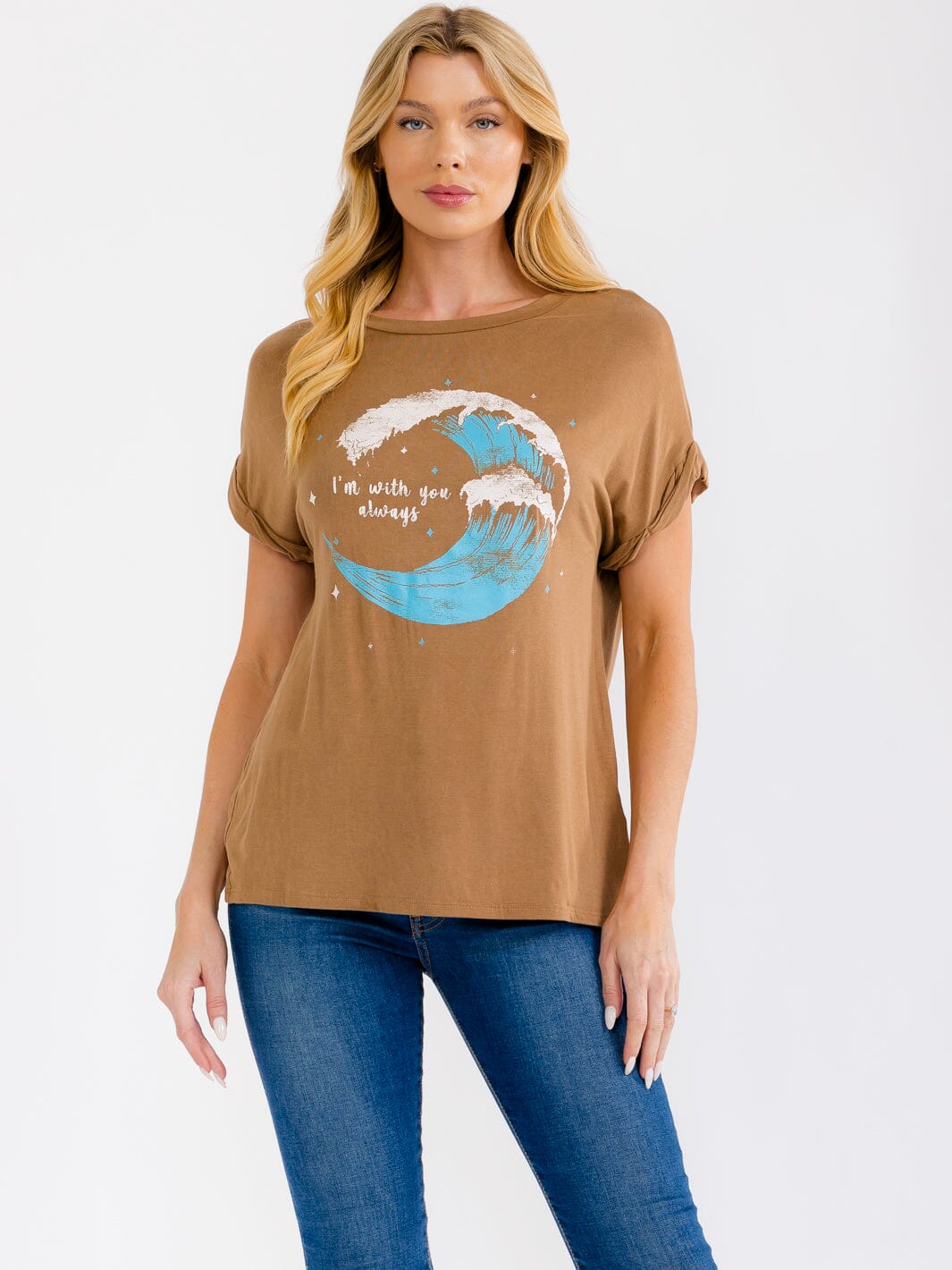 WOMEN'S SHORT SLEEVE BASIC GRAPHIC T-SHIRT