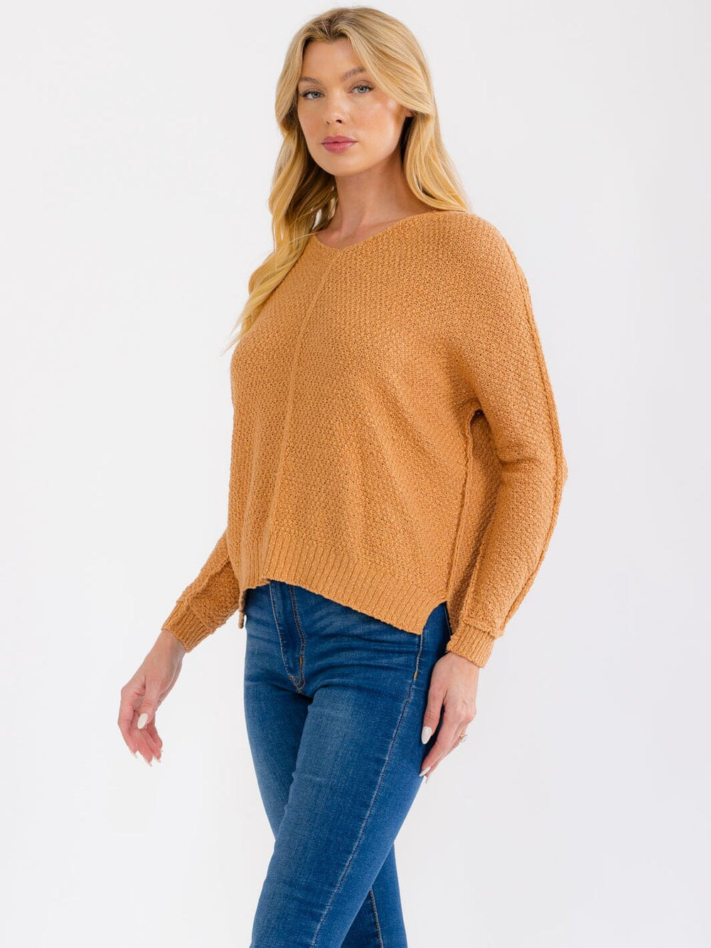 WOMEN'S LONG SLEEVE KNITTED TOP