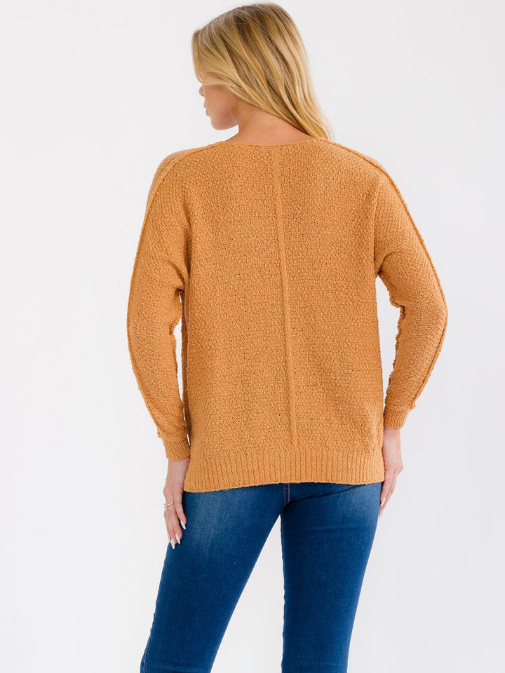 WOMEN'S LONG SLEEVE KNITTED TOP