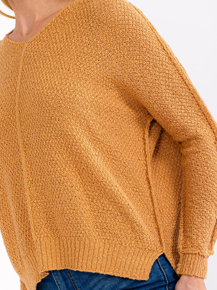 WOMEN'S LONG SLEEVE KNITTED TOP