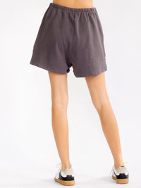 WOMEN'S ELASTIC WAIST FRONT POCKETS SHORTS