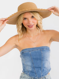WOMEN'S MULTI SEA SHELLS SUN HAT