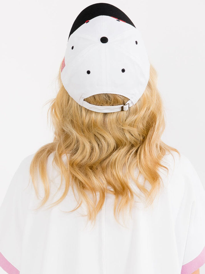 WOMEN'S ASSORTED COLORS ADJUSTABLE STRAP USA BASEBALL CAPS