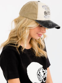 WOMEN'S ASSORTED COLORS ADJUSTABLE STRAP AMERICAN PRIDE BASEBALL DISTRESS CAPS