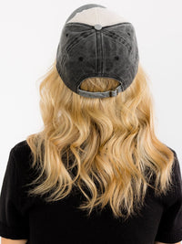 WOMEN'S ASSORTED COLORS ADJUSTABLE STRAP USA DISTRESS HATS