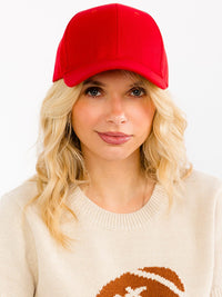 WOMEN'S SOLID ADJUSTABLE STRAP BASEBALL CAPS