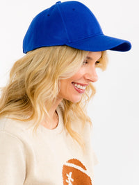WOMEN'S SOLID ADJUSTABLE STRAP BASEBALL CAPS