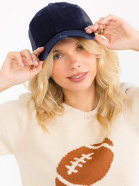 WOMEN'S ADJUSTABLE STRAP DISTRESS TRUCKER CAPS