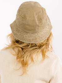 WOMEN'S USA FLAG PATCH WASHED BUCKET HAT