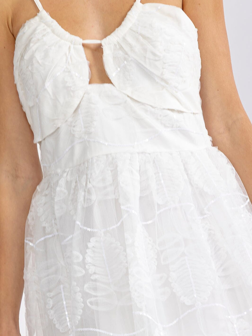 JUST ME WOMEN'S SLEEVELESS V-NECK FIT & FLARE MAXI DRESS