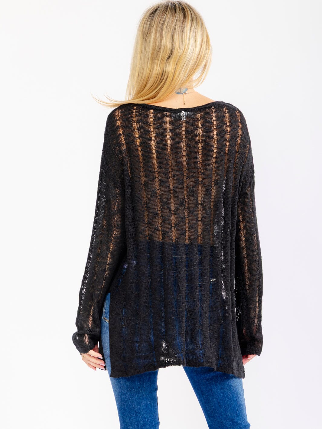 WOMEN'S LONG SLEEVE KNITTED TOP