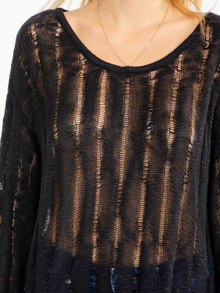 WOMEN'S LONG SLEEVE KNITTED TOP